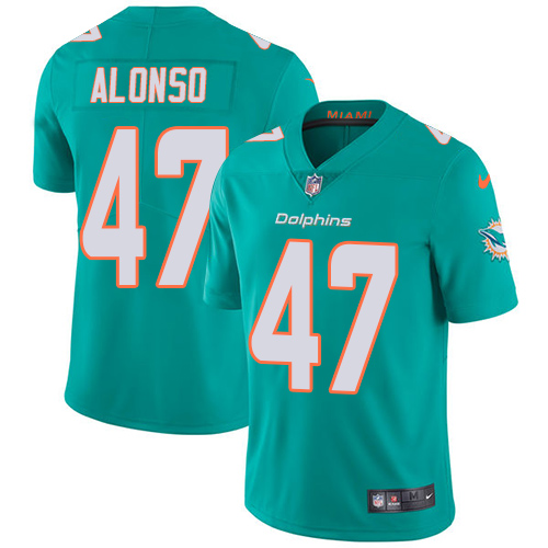 Nike Miami Dolphins #47 Kiko Alonso Aqua Green Team Color Men Stitched NFL Vapor Untouchable Limited Jersey
